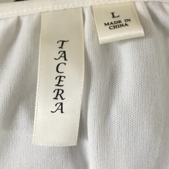 Tacera crochet blouse Chevron SZ LG - Picture 5 of 5